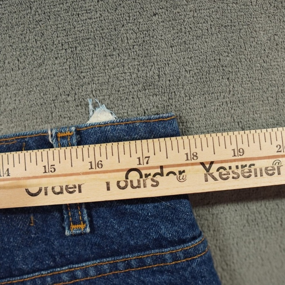 VTG Levis 505 Orange Tag Jeans Men 38*x32 (36x32 Blue Dark Wash Red Batwing USA - Picture 6 of 8
